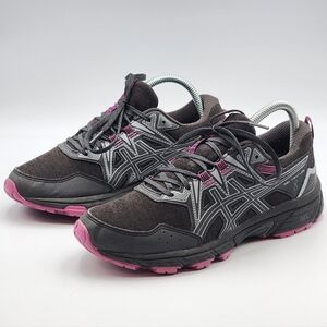 Asics Womens Gel Venture 8 1012A789 Black Running Shoes Sneakers Size 8